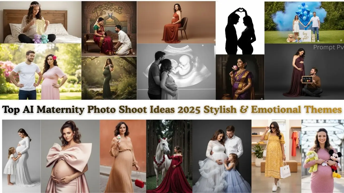 Top AI Maternity Photo Shoot Ideas 2026 | Stylish & Emotional Themes