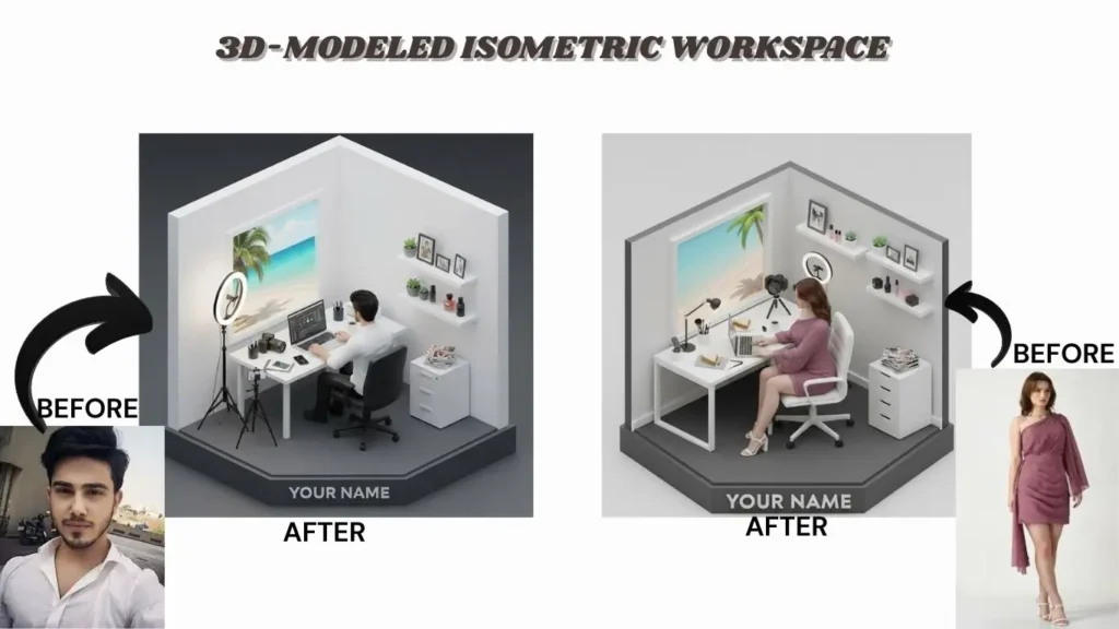 3D-MODELED ISOMETRIC WORKSPACE