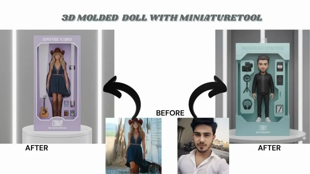 3D MOLDED DOLL WITH MINIATURETOOL