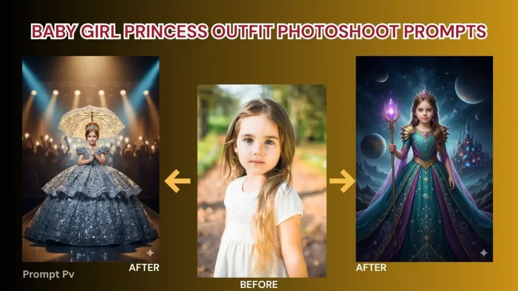 Baby Girl Princess Outfit Photoshoot Prompts (5)
