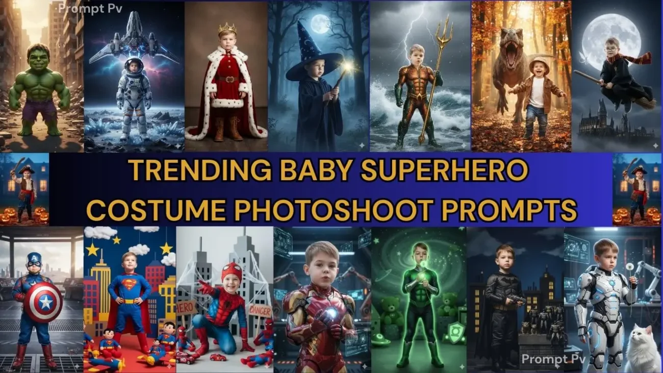 Baby Superhero Costume Photoshoot