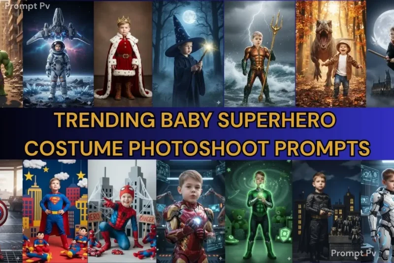 Baby Superhero Costume Photoshoot