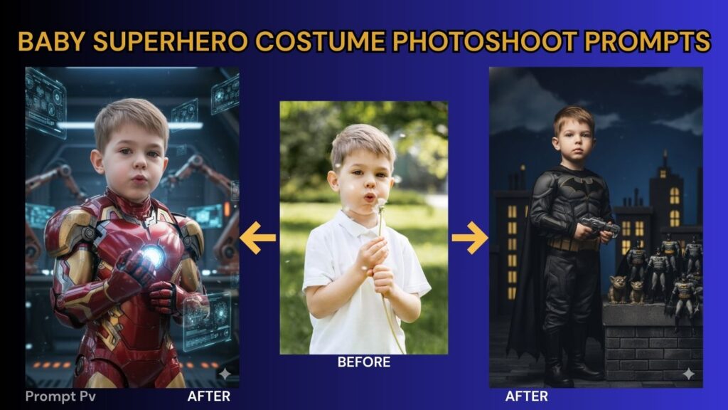 Baby Superhero Costume Photoshoot Prompts3