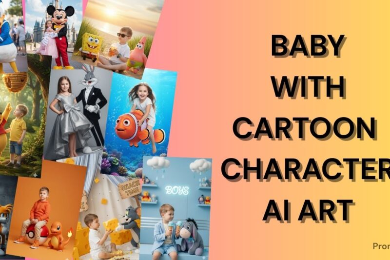 Baby with Cartoon Character AI Art