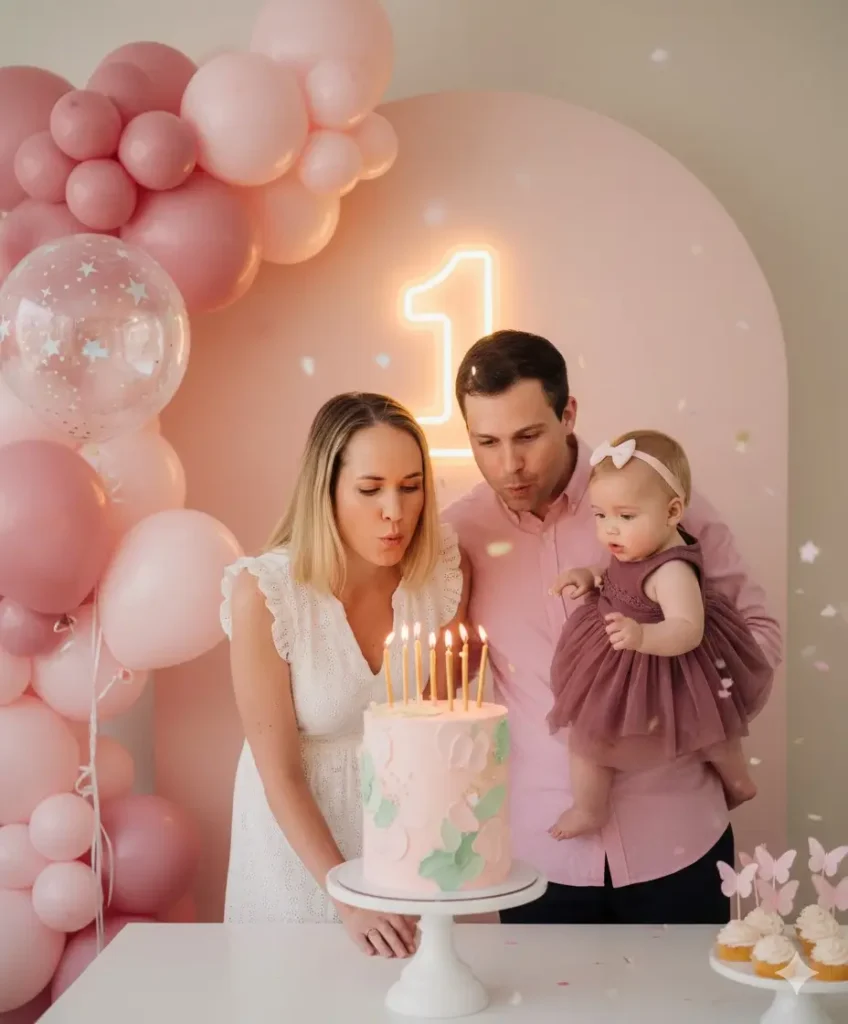 Fairy Tale Baby Birthday Theme with Family1
