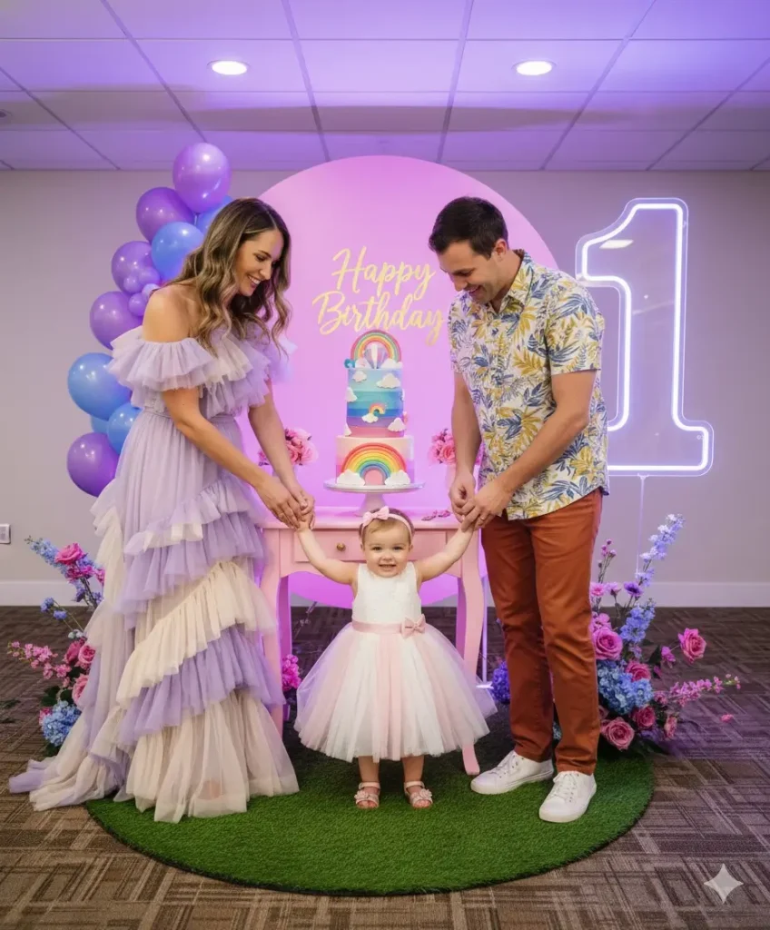 Fairy Tale Baby Birthday Theme with Family2