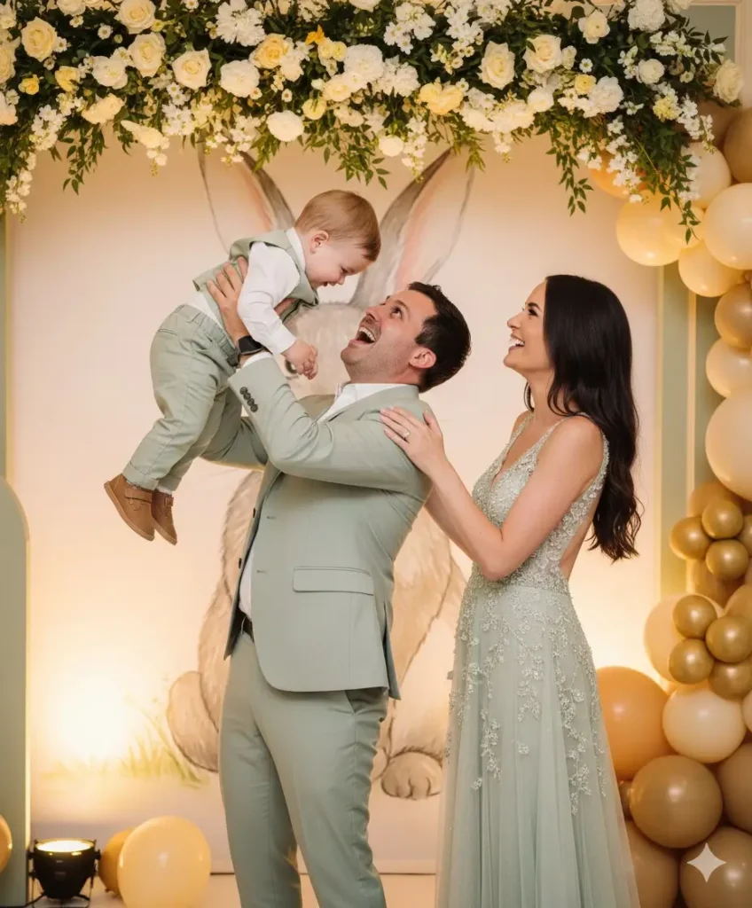 Floral Garden Baby Birthday Theme Photoshoot3